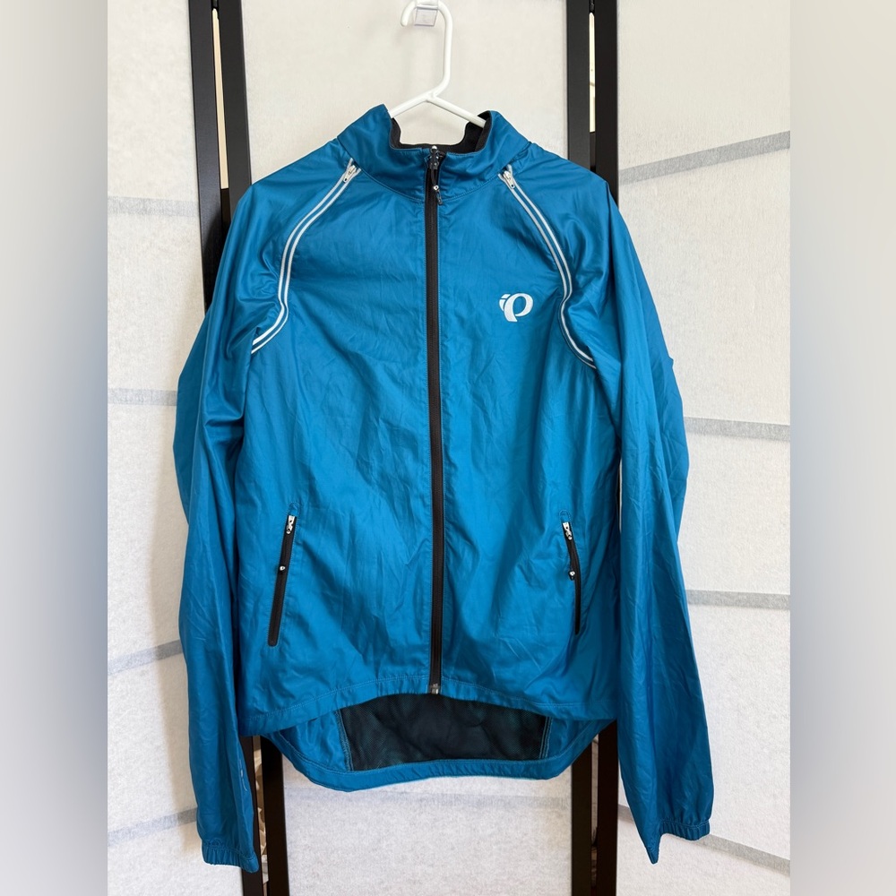Pearl iZumi Women's Elite Barrier Convertible Jacket ~ Teal Blue ~ Size